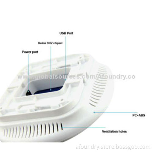 300Mps High-power Indoor Wi-Fi AP with POE Power Supply for Hotels, Restaurants, Offices